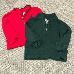 Ralph Lauren bundle - 2 boys zip up - baby 12 months